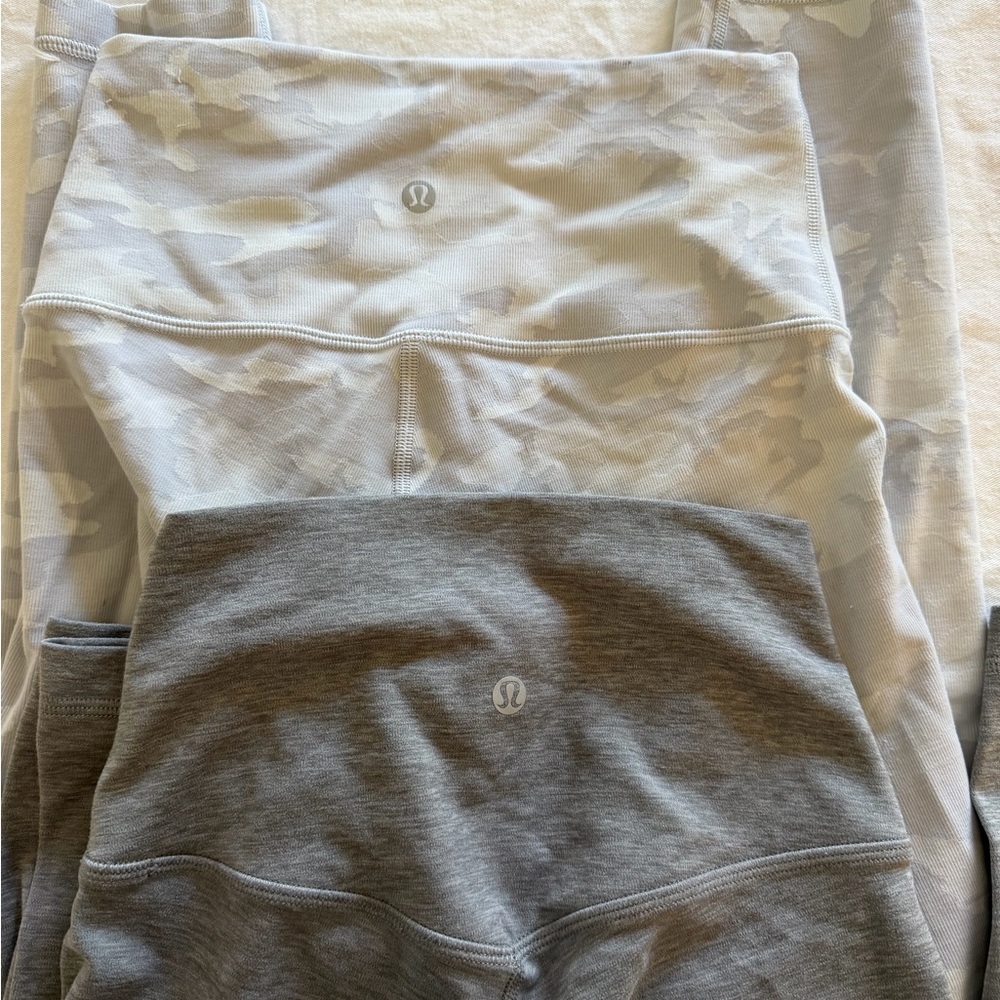 lululemon athletica Light Camo and Gray Leggings